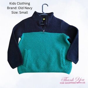 Old Navy Kids Fleece Jacket - Black and Green